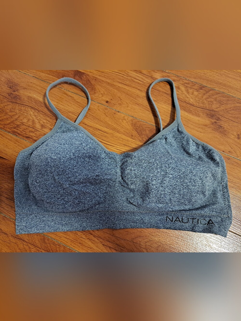 Nautica Heather Grey Seamless Padded Bra